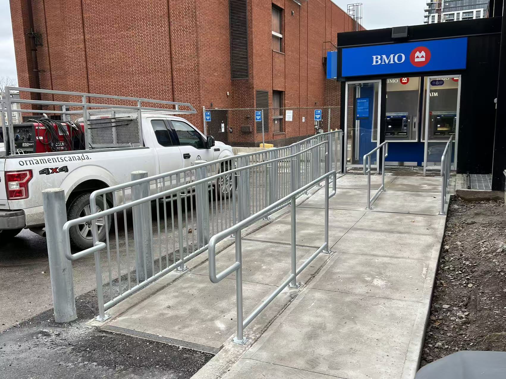 Commercial accessibility railing