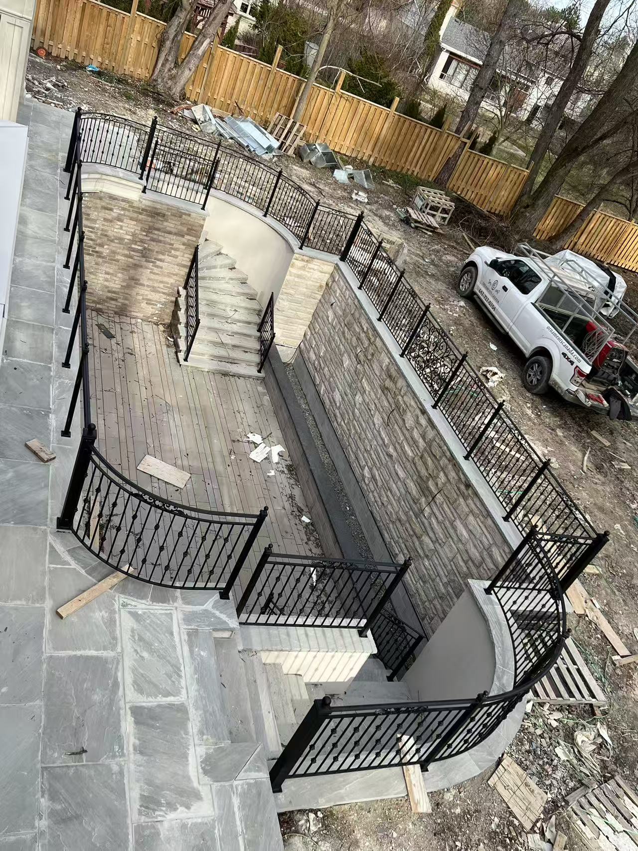 Custom outdoor railing project