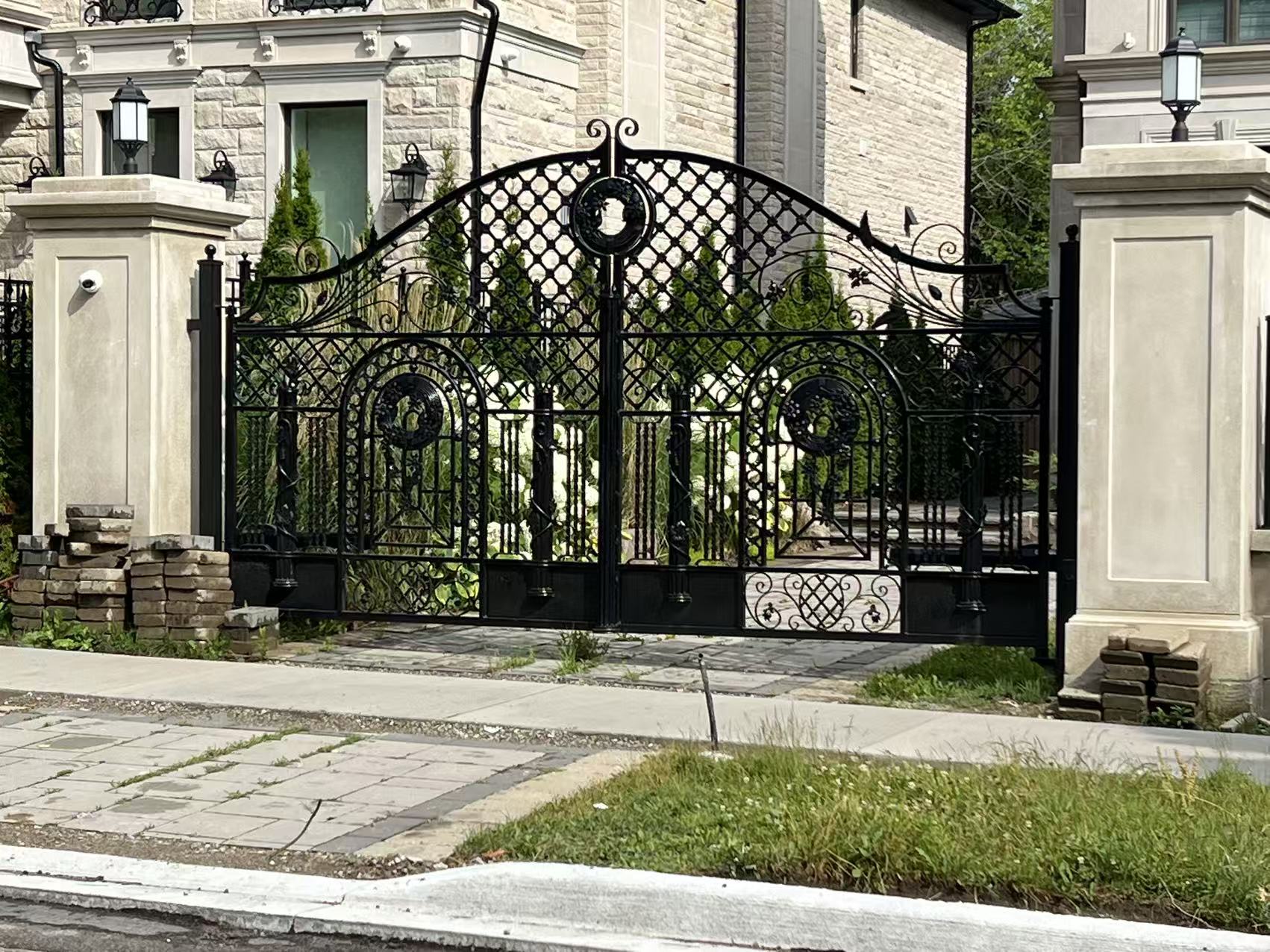 Luxury ornamental gate detail